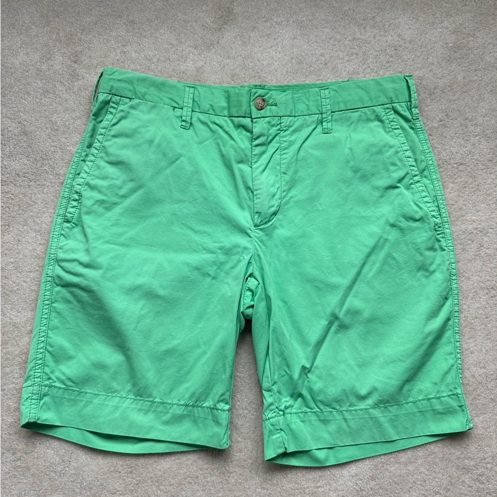 Polo by Ralph Lauren Men's Green Flat Front Shorts